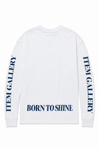 "Born To Shine" long-sleeved T-shirt - navy blue