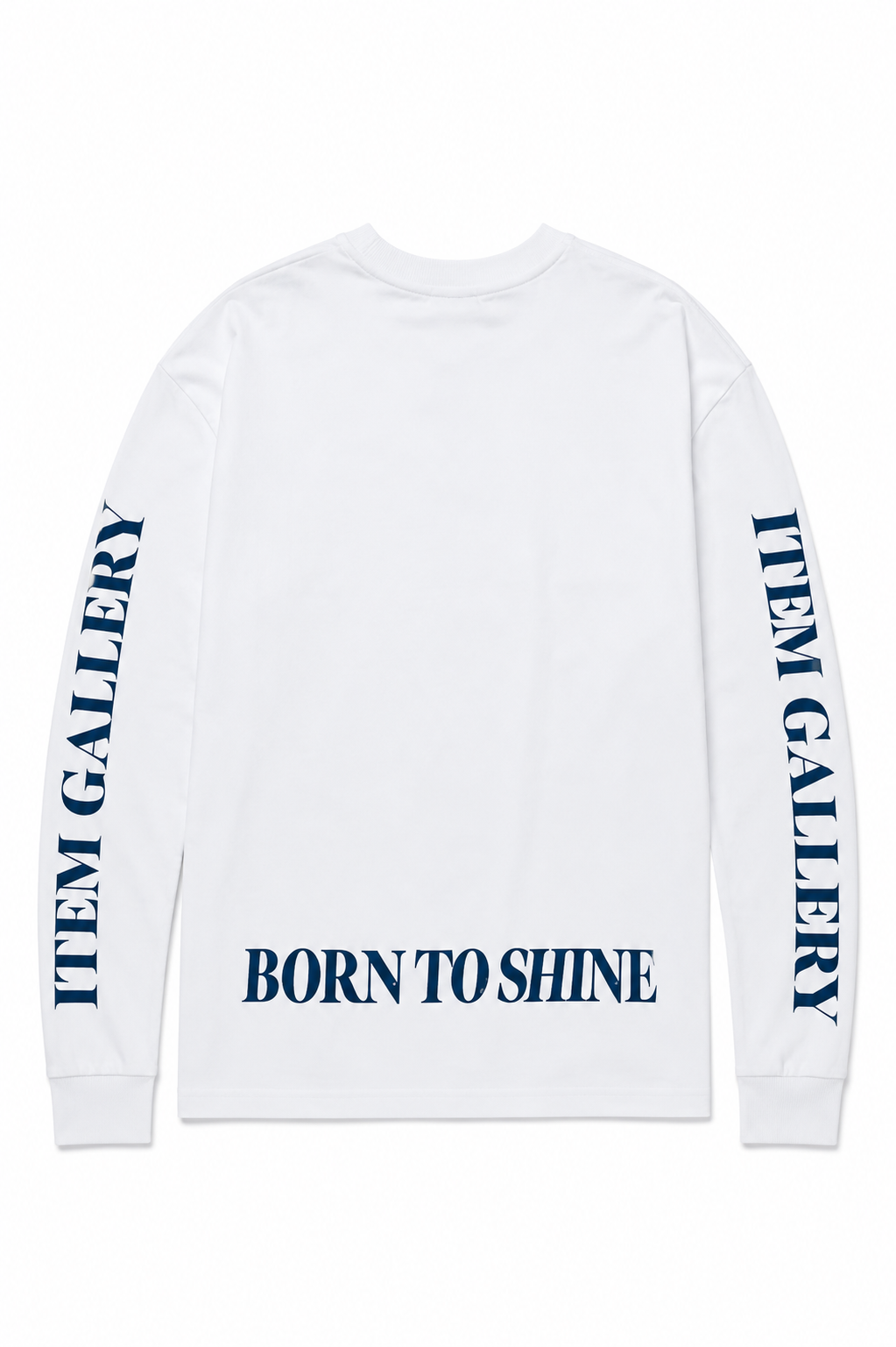 "Born To Shine" long-sleeved T-shirt - navy blue